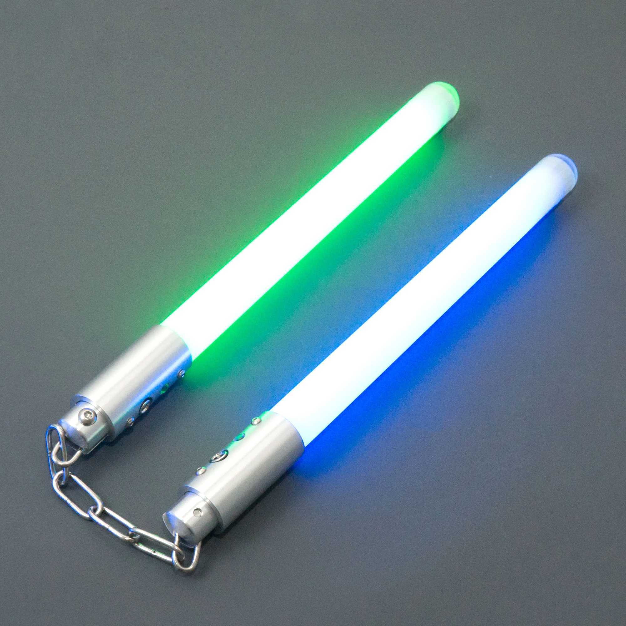 sabers Nunchucks Metal pixel Lightsabers 35cm Length 7 color changes Heavy Dueling Cosplay Toy Y250614