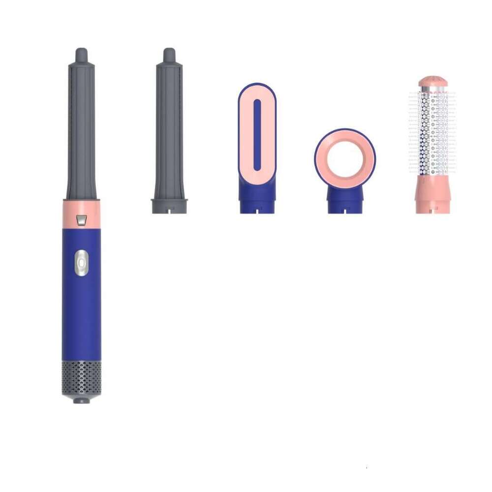 Styling Negative Ion Electric Hair Dryer 5-in-1 Hot Air Comb Automatic Iron Dual-use for Curling and Straightening