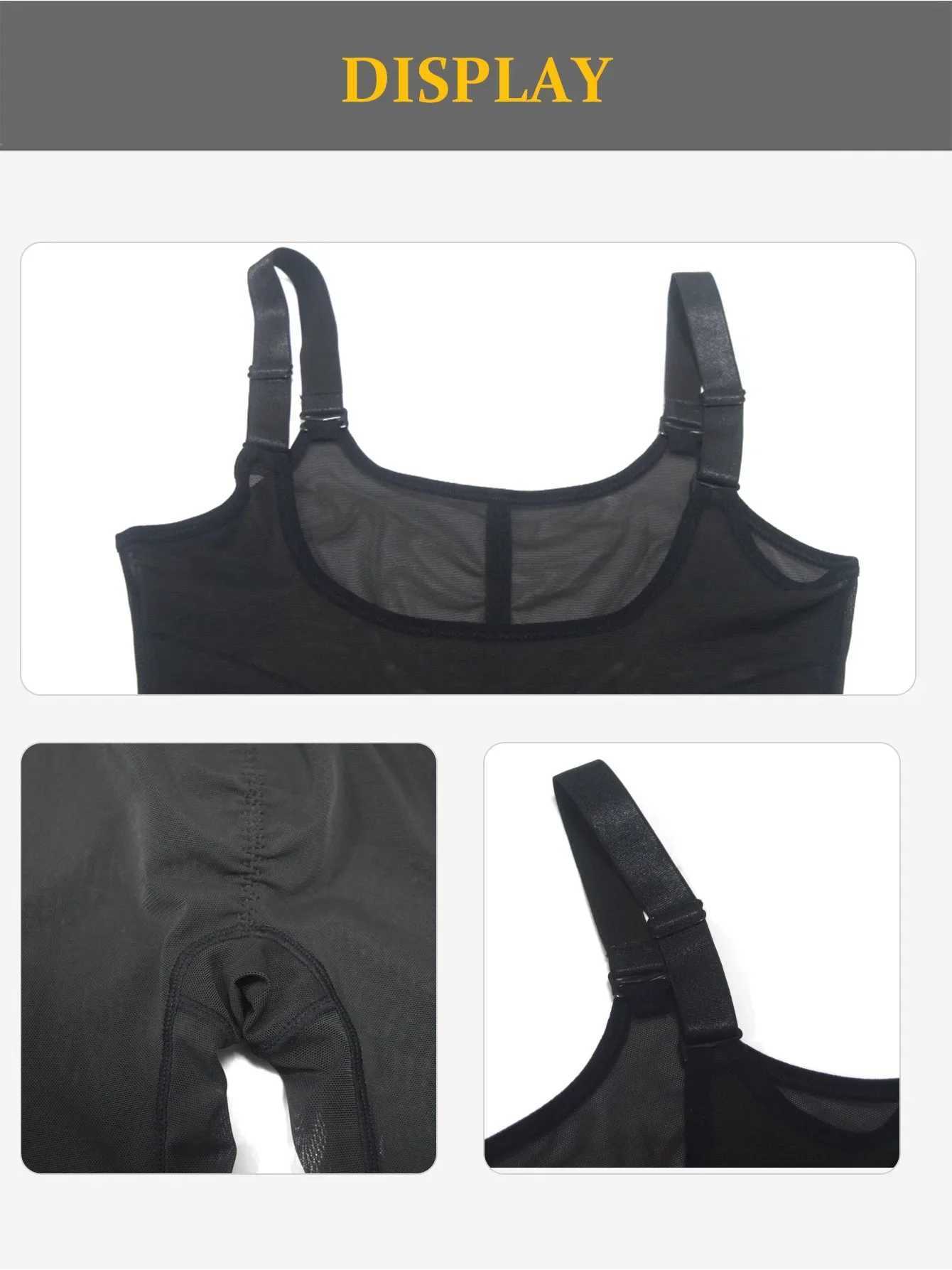 1 Pcs Light Shapewear Bodysuit Body Shaper Women X-Shaping Net Adjustable Shoulder Straps Breathable and Comfortable XJ250614