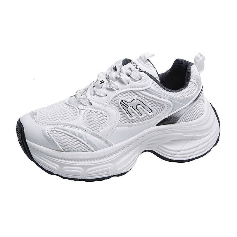 Ddmysports Korean Thick Soled Spring New Platform Casual For Petite Women Height Increasing With Rhinestones Street Style Dad Shoes Outdoor Shoes