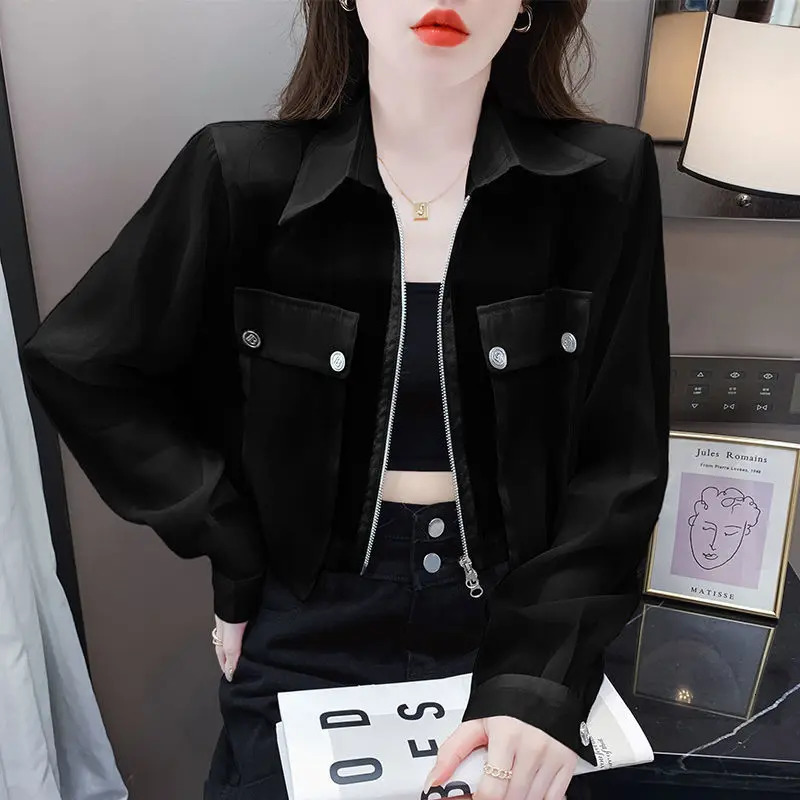 Protection jacket women Sunprotective coat Coat for Summer Air Conditioning Clothing Breathable Solid Color 250611