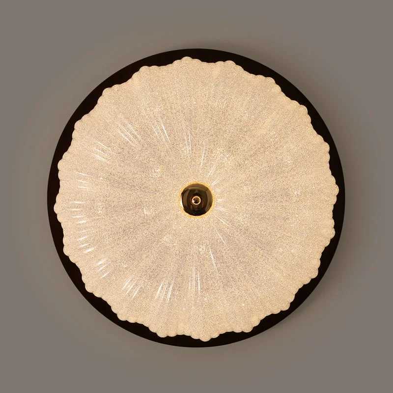 French Retro Solid Wood Bedroom Lamp Creative Shell Ceiling Lamp High-end Sense Full Spectrum Eye Protection Room Ceiling LampXJ2500613