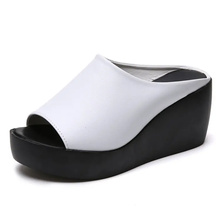 Plus Size 35-42 Slippers Women Summer Ethnic Style Wedge Peep Toe Thick Bottom Womens Shoes Slippers Women Zapatos De Mujer 250614
