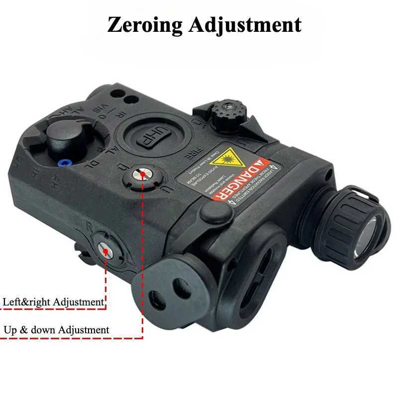 Nylon PEQ/DBAL-A2 Tactical Weapon Light Combo Red Green Laser M300A/M600CLED Flashlight Dual Switch Quick Release Fit 20mm RailXJ250613