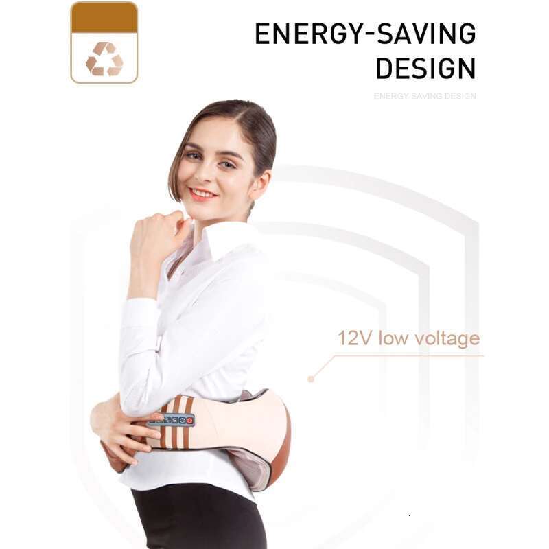 Jinkairui Electrical U Shape Shiatsu Back Neck Shoulder Body Massage Shawl Infrared Heated Kneading Car Home Device Pain Relief