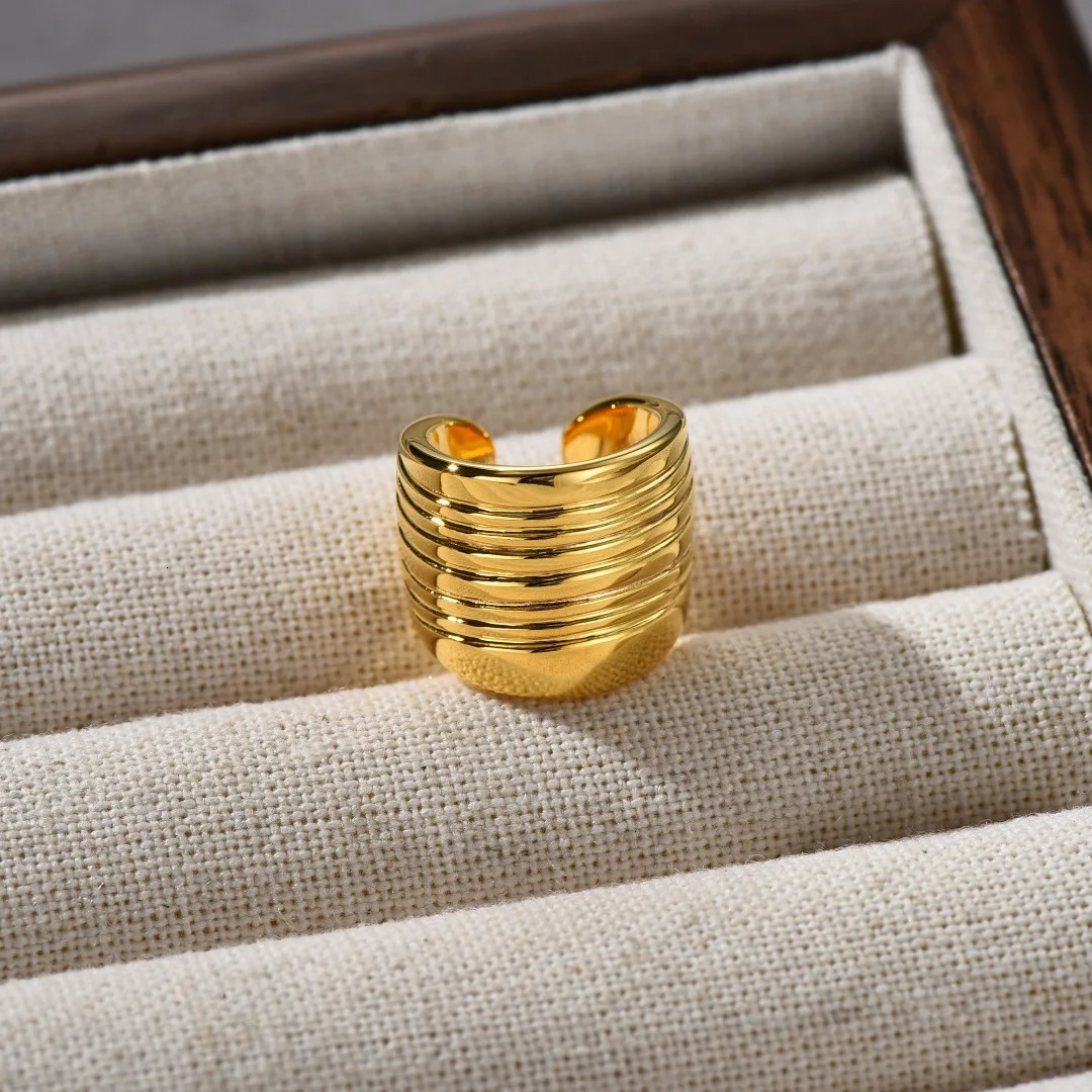 Fashion Europe Brass Plated 18K Gold Ear Cuffs Earring Woman Personality Jewelry Accessories Trendy 250610