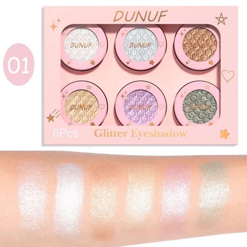 12 Color Mashed Potato Shadow Set High Pearlescent Glitter Shimmer Shining Eyeshadow Pallete Chameleon Brighten Eye Cosmetic