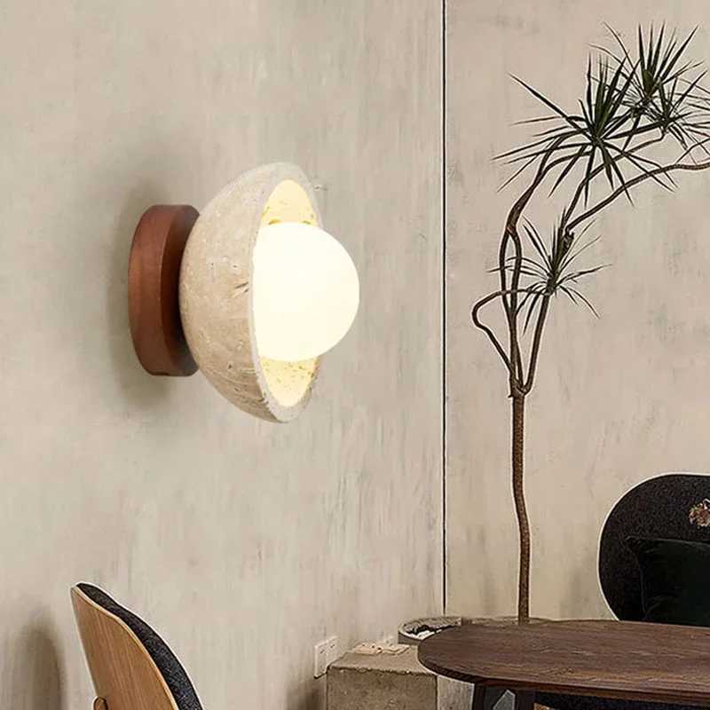 Wabi Sabi Style Yellow Cave Stone Ceiling Lamp Restaurant Lighting Corridor Balcony Entrance Kitchen Decor Ceiling Light XJ2500613