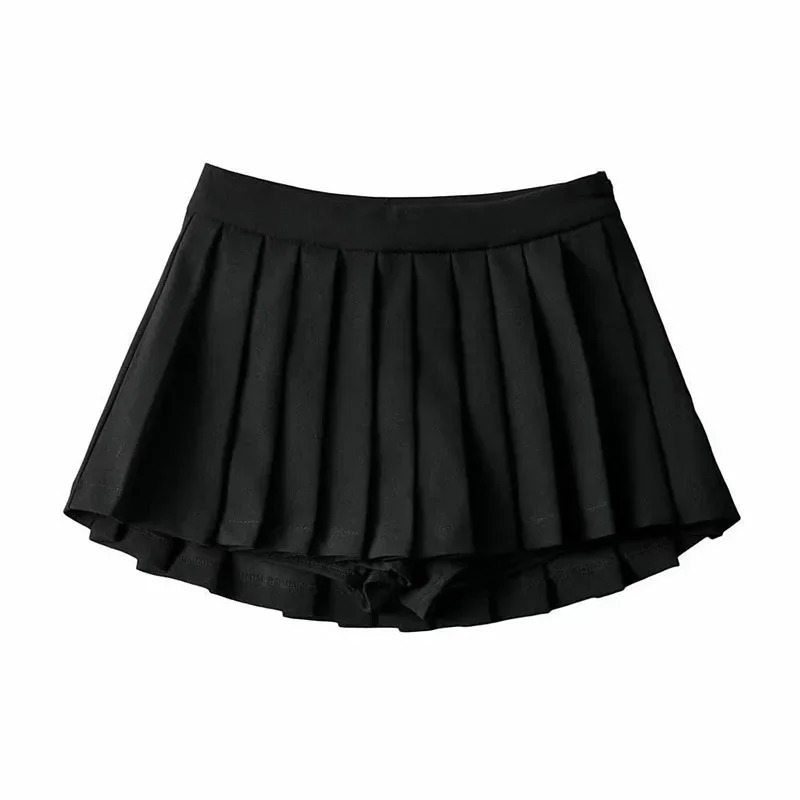 Mooyufon Sexy Women Pleated Skirts High Waist Summer Vintage Mini Korean Tennis Student White ned Dance Skirt 250611
