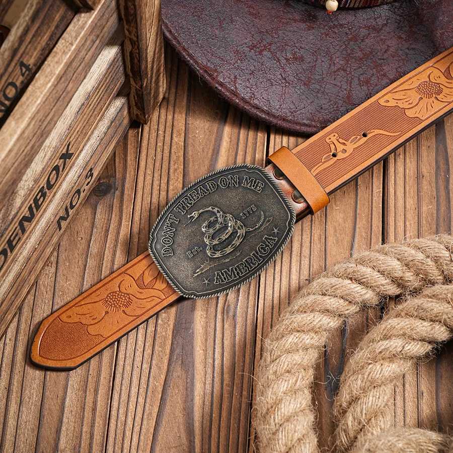 1 new mens western cowboy leather belt fashionable and popular snake skin belt suitable for golf casual pants jeans X250614