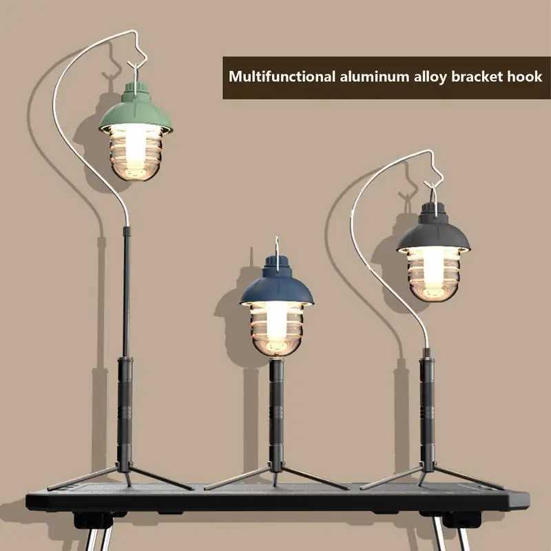Telescoping Camping Light Stand Portable Foldable Light Tripod Lantern Pole Outdoor Light Holder Lamp Hanger Camping Supplies W250613