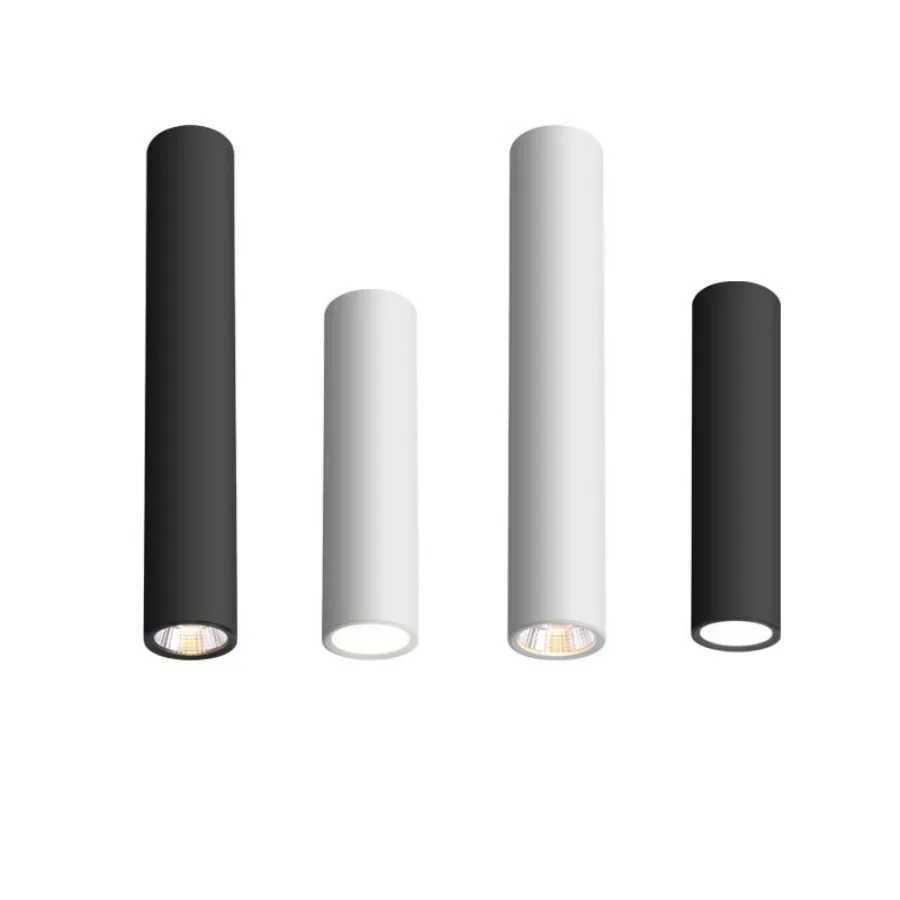 Long Barrel LED Down light Spotlight Ceiling light Dimmable COB 12W Surface Mounted Spotlights living Room Bedroom Shop 85-265VXJ2500613