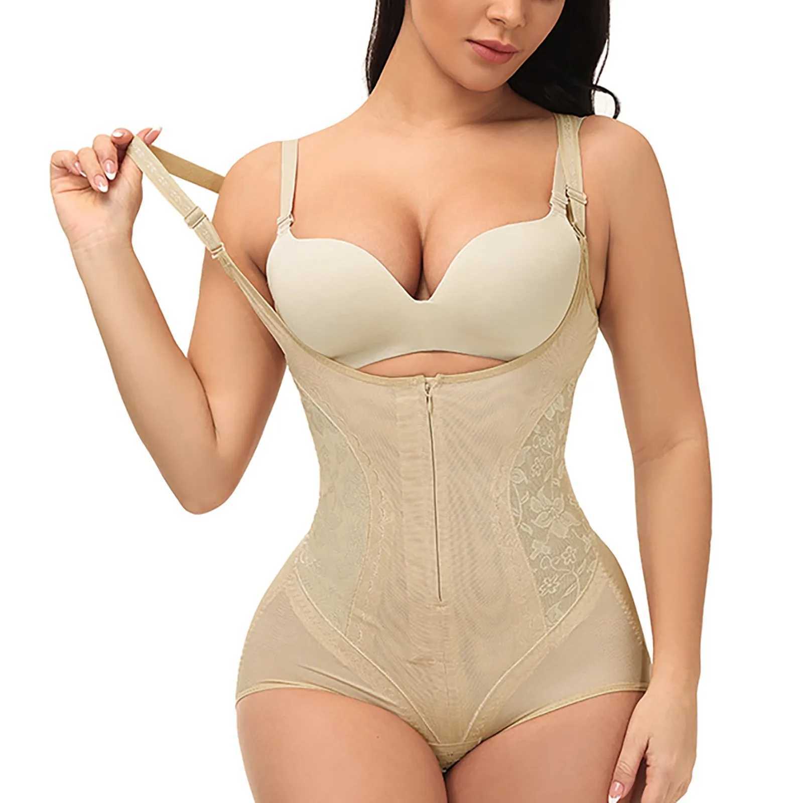 Waist Body Shaper Women Tummy Control Butt Lifter Shapewear Adjustable Straps Bodysuit Zip Up Body Shaping Jumpsuit XJ250614