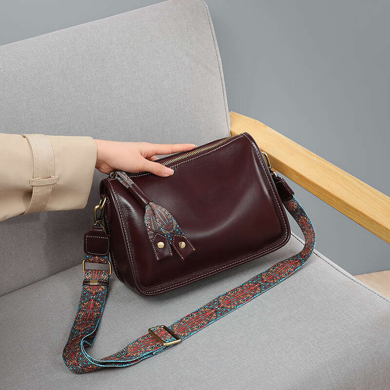 For Women New Style Crossbody Genuine Leather High End Baguette Shoulder Large Capacity Underarm Bag