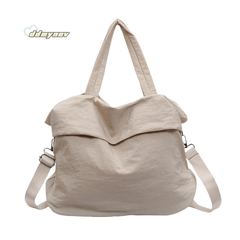 Korean Nylon Bucket for Women, Handheld Versatile Large Bag, Internet Celebrity Same Style Fashionable Shoulder Crossbody Bag Trend ddmynov