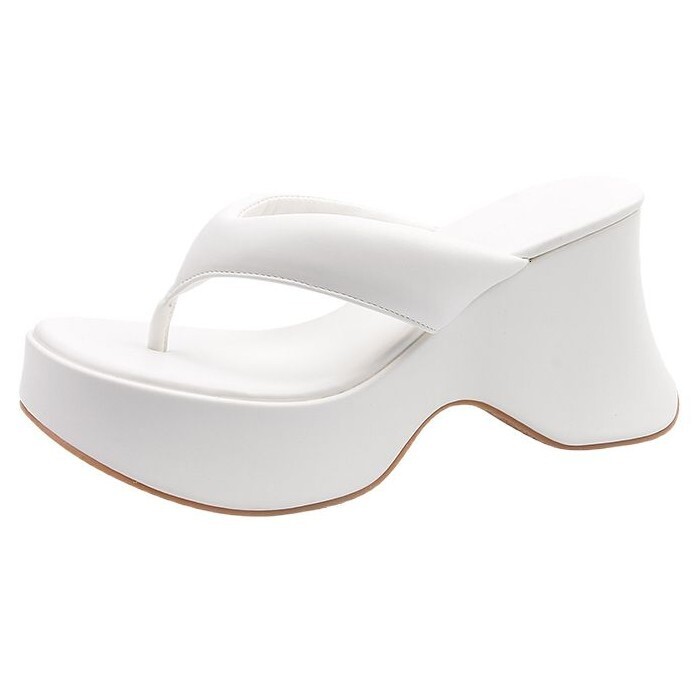 Ddmyoutdoor Thick Flip Flops For Women Summer Ins Trendy Internet Celebrity Same Style Squishy Flat Soft Sole Toe Post Sandals Outdoor Shoes