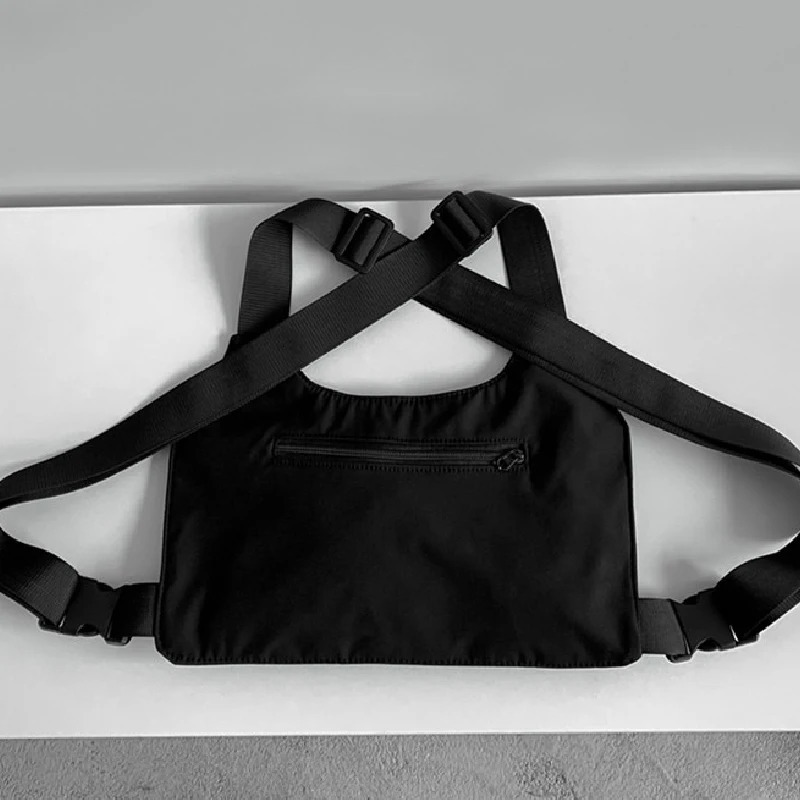 Hiphop Streetwear Unisex Chest Rig Bag High Quality Nylon Bags Multifunction Tactical Vest Backpack 250614