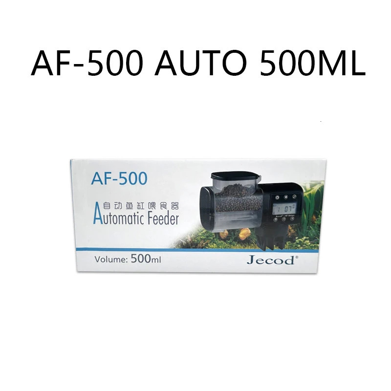 Jebao Jecod fish tank feeder intelligent timing feeder large capacity 250ML 500ML aquarium automatic feeding fish feeder 250613