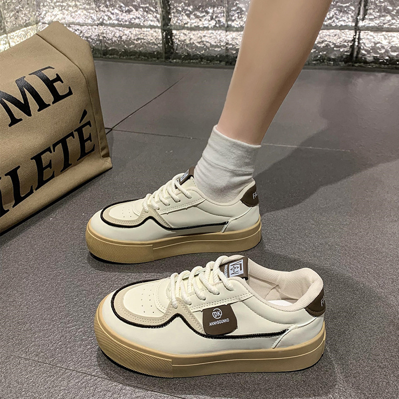 Ddmysports Platform Training For Women New Spring And Autumn Thick Soled White Agan Shoes Casual Sports Sneakers Outdoor Shoes