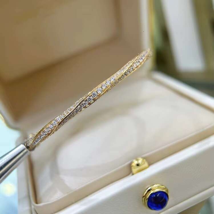 High Quality Designers Moissanite Engraveable 925 Sterling Silver Bangle Fine Jewelry Bracelet for Women