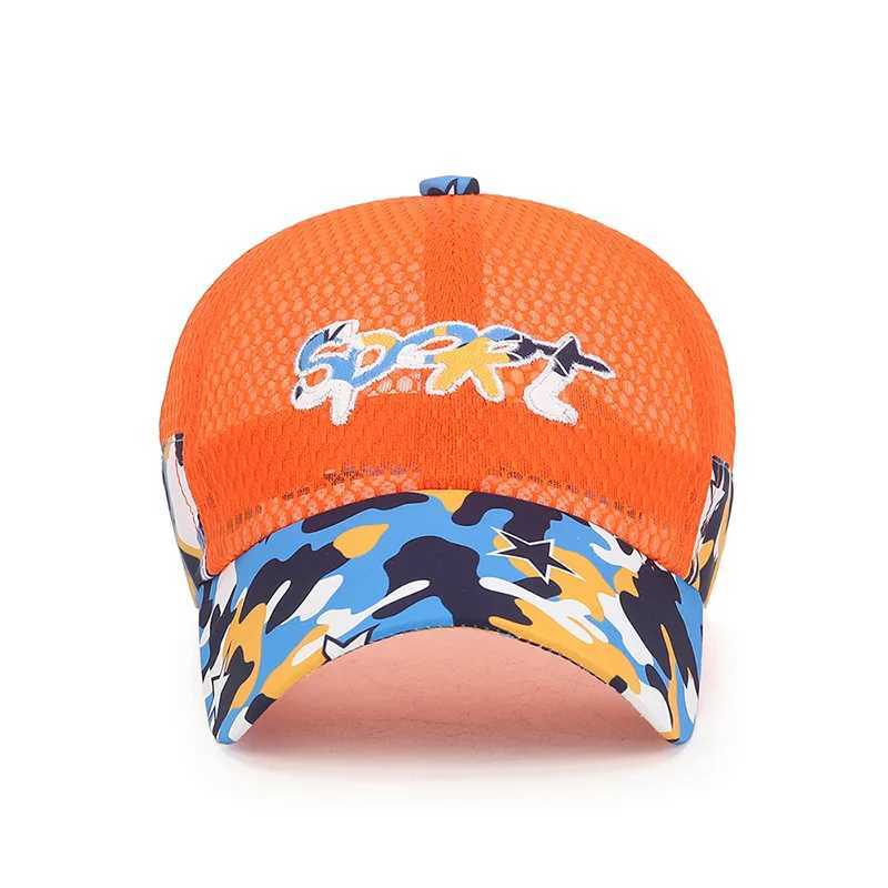 New Cool Mesh Children Kids Camouflage Baseball Cap Summer Breathable Snapback Hat Outdoor Sport Sun Cap Hat For Boy Girl W250614
