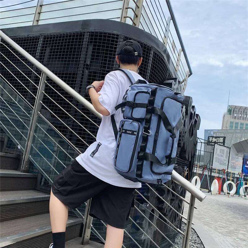 Large Capacity Tactical Backpack Gym Fiess Travel Tote Lage Women Handbag Shoulder Duffle Sports Outdoor Bag Suitcases Man