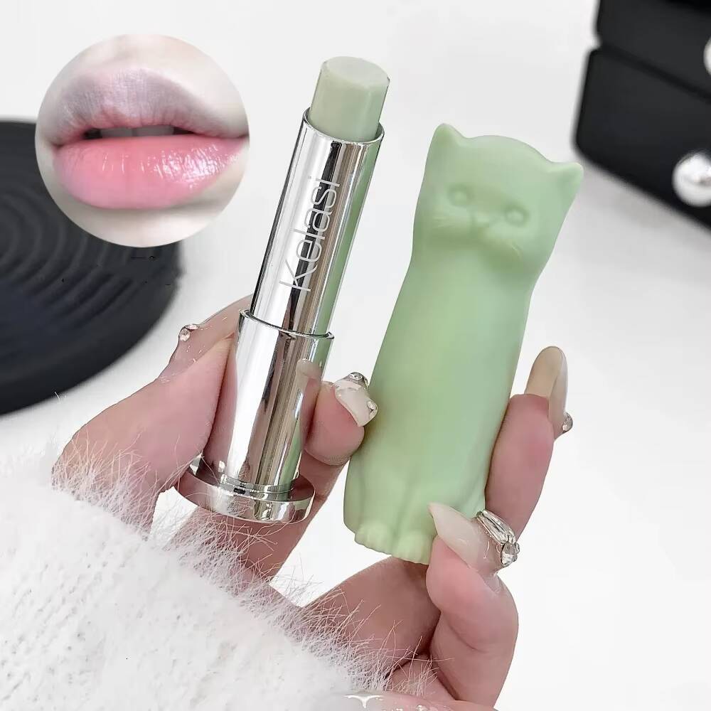 Cat Balm Skin Fade Lipstick To Prevent Dryness Remove Dry Lines Moisturize Lipgloss Lip Care Nourishing Repair Cosmetics happy