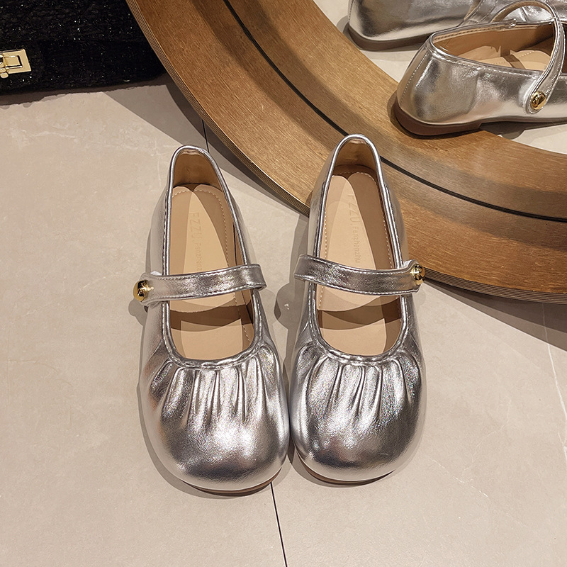 Ddmysports Flat Mary Jane Shoes For Women New Autumn French Style Gentle Evening Breeze Match With Skirts Shallow Soft Sole Loafers Outdoor Shoes