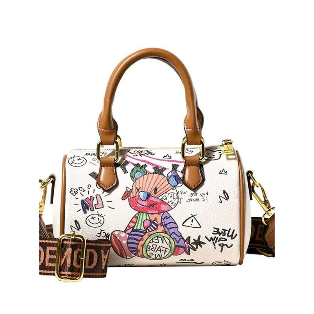 Designer Shoulder Free Shipping New Light High End Texture Printed Bag Graffiti Fashion Crossbody For Womens Free shipping