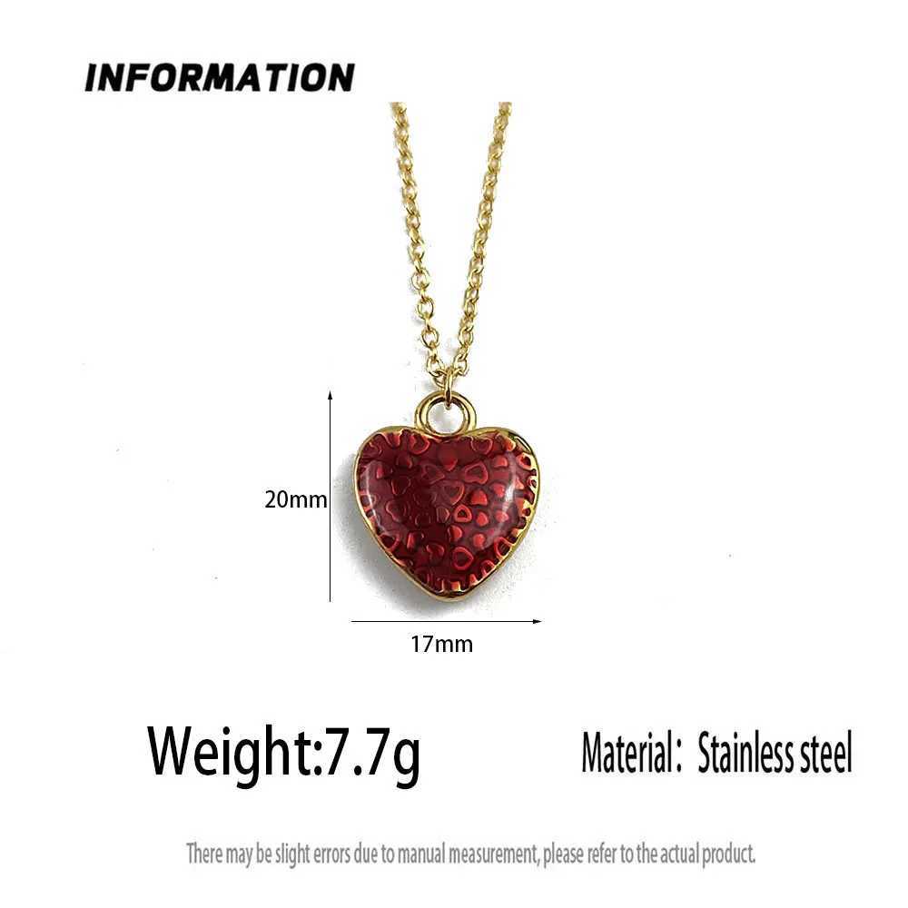 New fashion simple necklace pendant ladies sweet pendant stainlESS steel jewelry exquisite gift Z250614