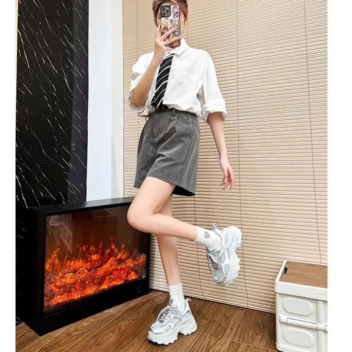 Trendy Dad Shoes for Women Ins Style 2025 Spring New Fashion Breathable Thick Designer casual shoes Sole Sneakers