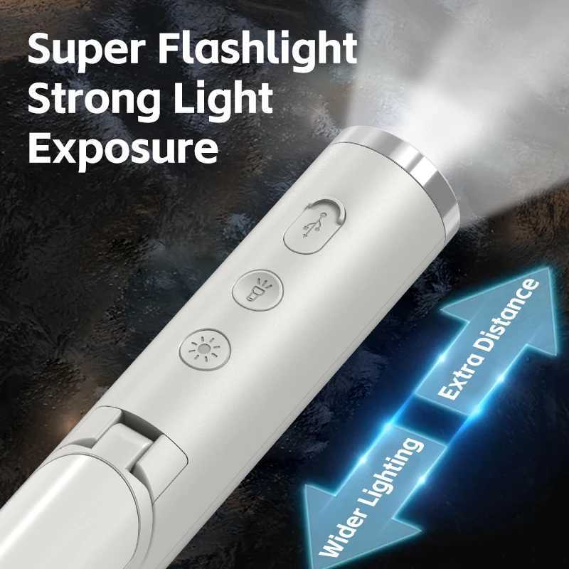 Portable Outdoor Camping Flashlight with 90 Foldable Side-Lighting Tent Hanging Lamp for Easy Illumination New Camping Gear W250613