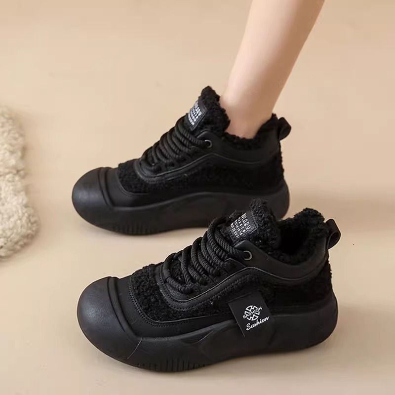 Ddmysports Martin Autumn Winter New Snow Fleece Lined Short Thick Sole Cotton Women S Shoes Boots Outdoor Shoes