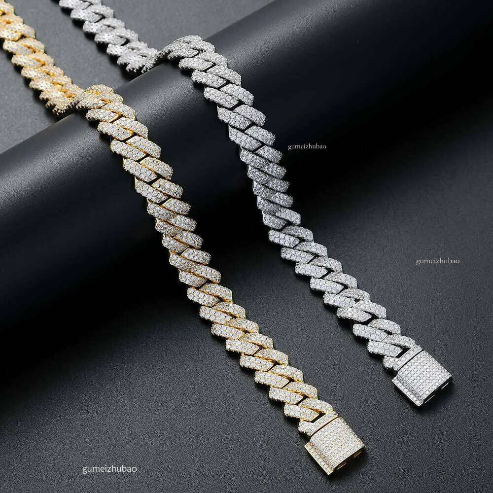 necklace moissanite chain Jesus Pendant with Moissanite Cuban Chain Necklace Hip Hop Jewelry for Men Gift