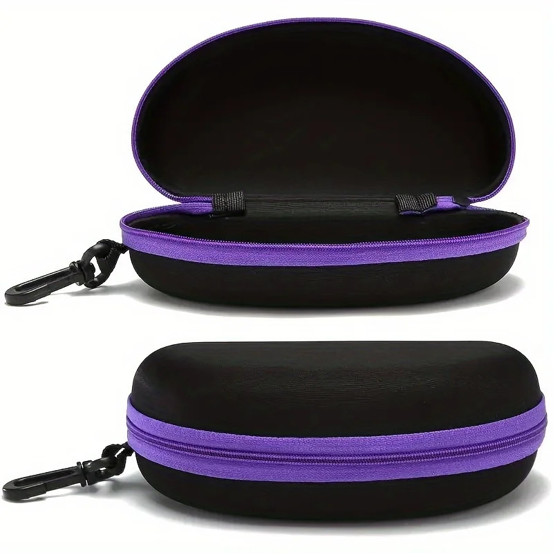 3 sunglasses cases portable and durable protective glasses bag zipper with hook suitable for outdoor travel 250610