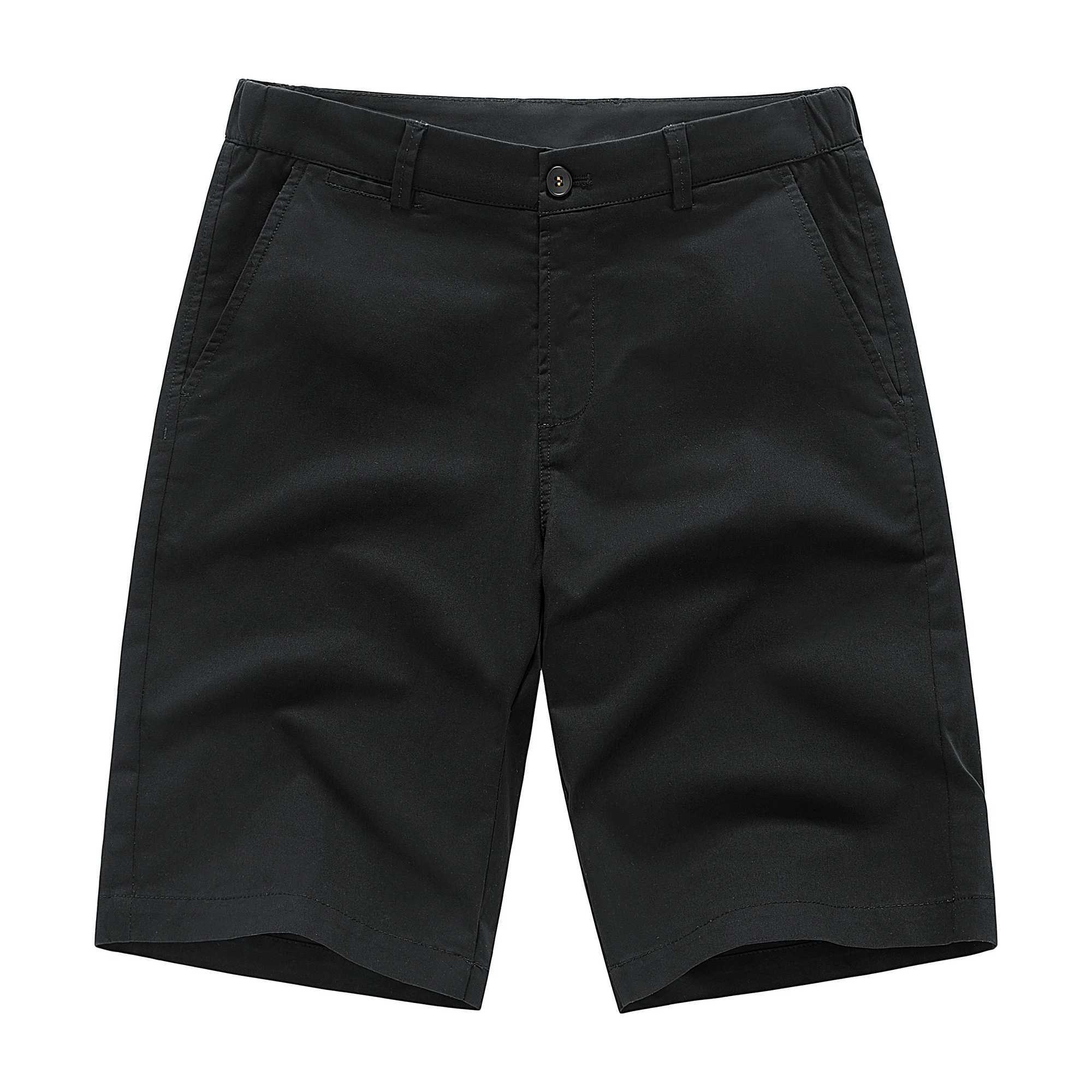 2025 New Mens Cotton Casual Shorts Summer Business Casual Knee Pants Classic Khaki Outdoor Casual Sports Beach PantsW250614