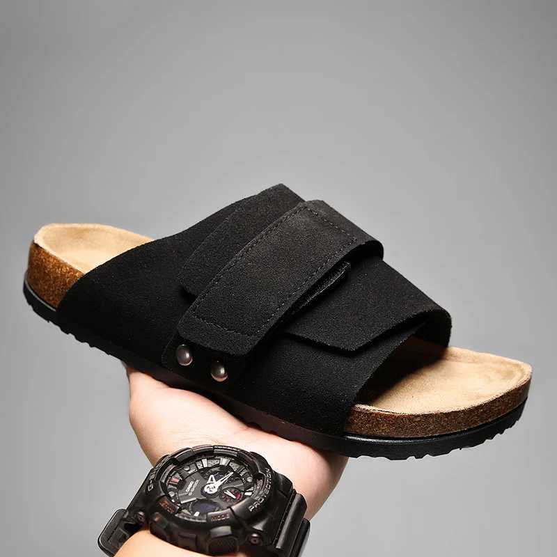 Mans Leather Sandal for Men Beach Sandals Men 2025 Designer Mens Shoes Mens Comfortable Slipper Original s Shoes Summer Z250614