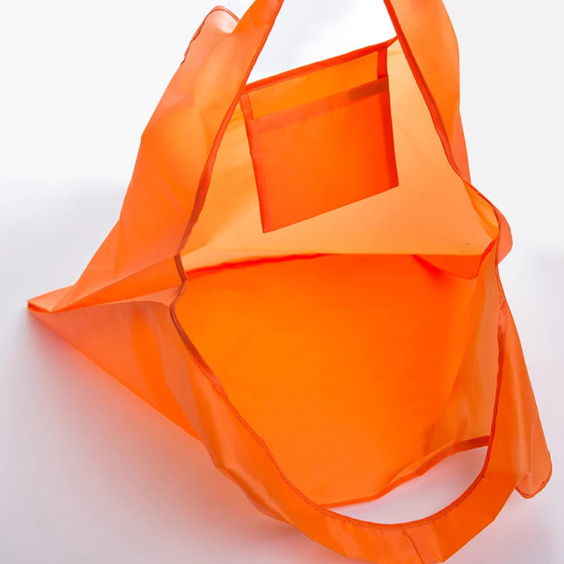 Thick leisure style nylon large handbag environmental friendly reusable polyester portable shoulder bag foldable shopping bag 250610