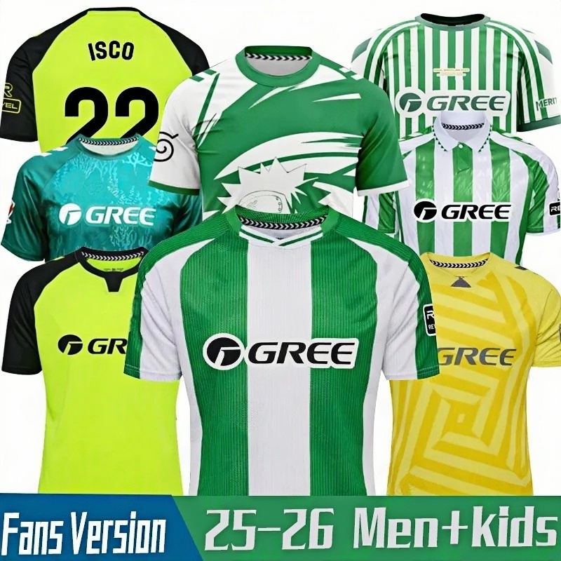 25 26 ReAl BeTis Soccer Jerseys JOAQUIN JUANMI FEKIR B.IGLESIAS AYOZE special edition L.HENRIQUE WILLIAM PEZZELLA Goalkeeper Football Shirts Men Uniforms Kids