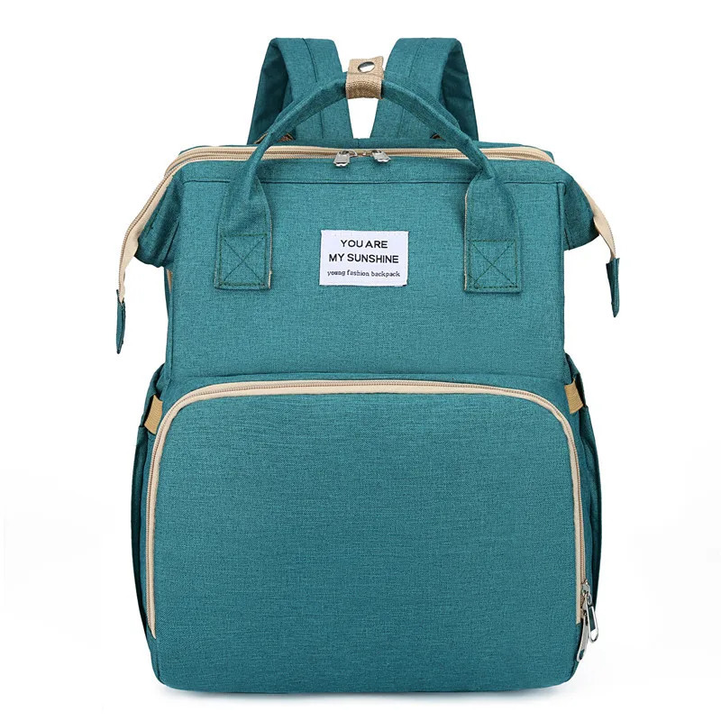 Portable Folding Crib Shoulder Mother Bag Fashionable and Casual Large Capacity Mother and Baby Bag 250614