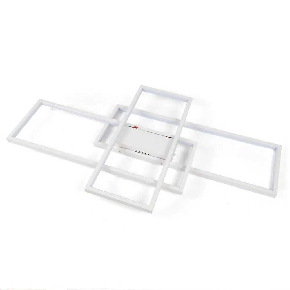 LOYALHEARTD Modern LED Square Ceiling Light Dimmable Flush Mount Living Room Chandelier Lamp W/ Remote XJ2500613