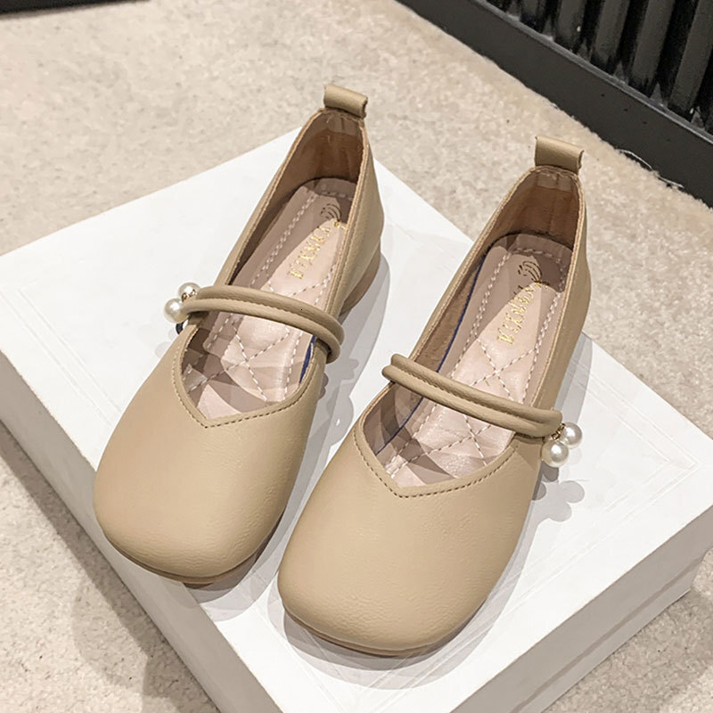 Ddmysports Flat Single For New Summer Granny To Match Skirts Soft Sole Pearl Pregnant Women Mary Jane Shoes Outdoor Shoes