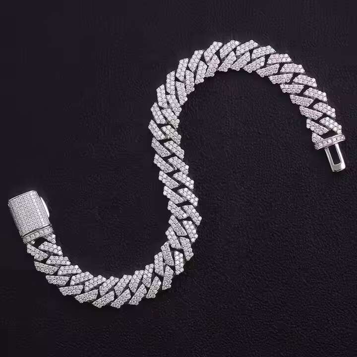 Luxury 3.5 MM Moissanite Tennis Bracelet 925 Silver with Gold Timeless Urban Jewelry Accessory for Her High Shine for Gifts