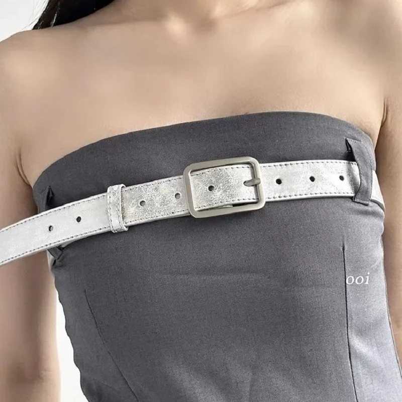 Wen Trousers Belt PU Leather Silver Belt Fashion Casual Belts for Wen for Jeans Luxury Designer Brand Wen Waist Belt DT174 X250614