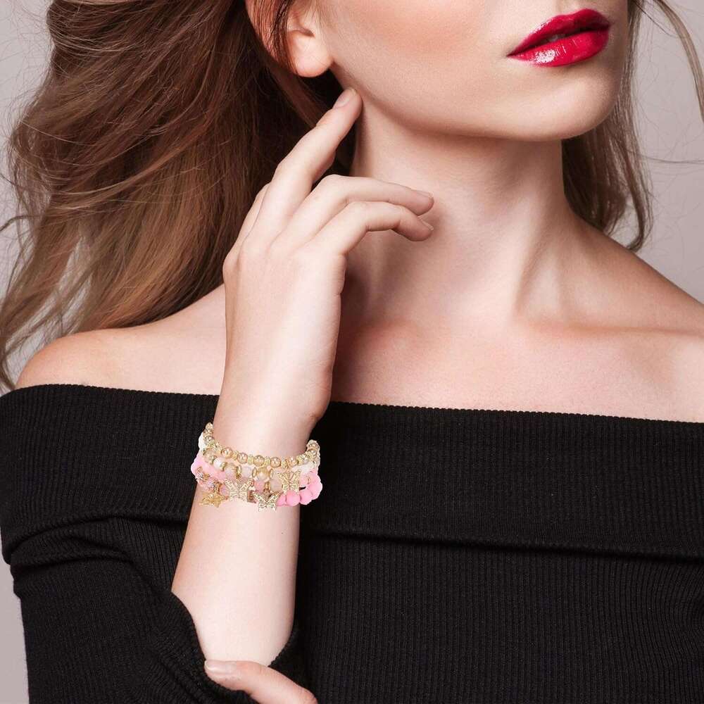 Beaded Bracelets for Women Trendy Stacks Boho Bead Bracelet Pack Friendship Jewelry