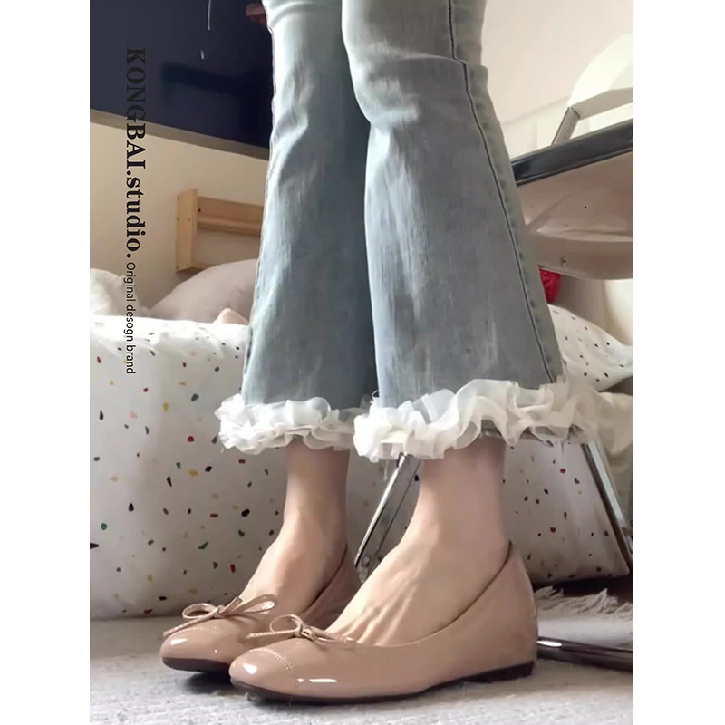 Ddmyoutdoor Nude Color Women S Single New Hidden Wedge Flat Loafers French Style Elegant Ballet Shoes Shallow Mouth Soft Sole Moccasins Outdoor Shoes