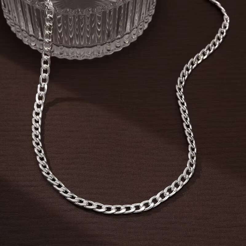 Mens New Fashion Gold Plated Necklace 6MM Thick Cuban Link Chain Hip Hop Bling Jewelry
