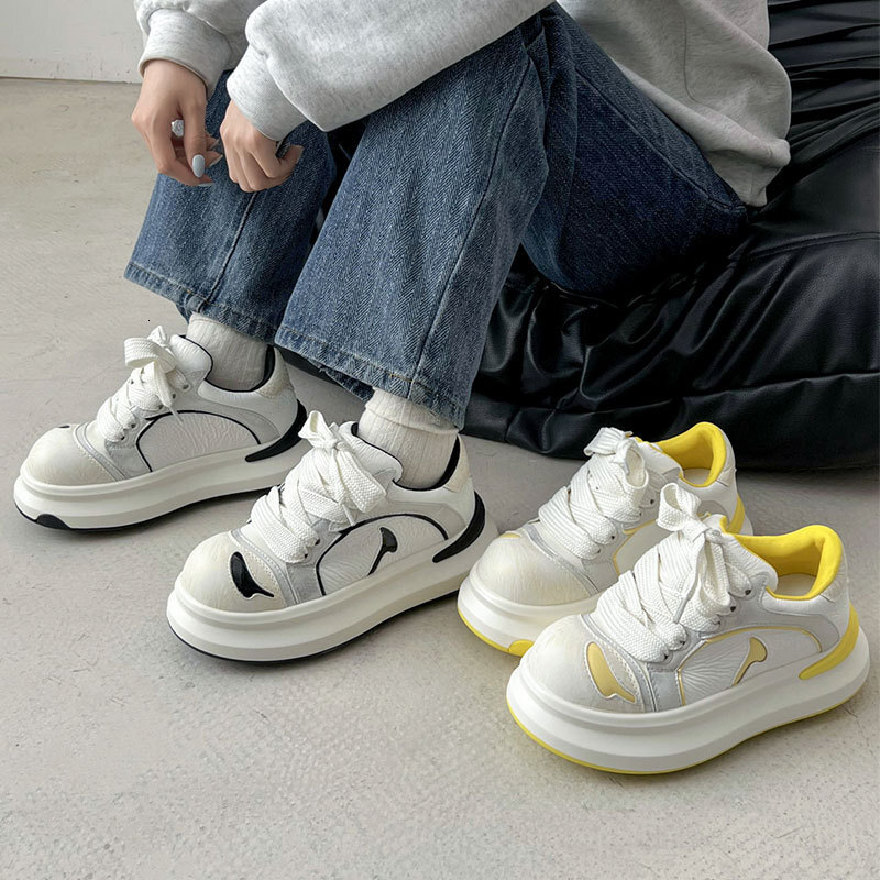 Graffiti Niche Design Sneakers for Women, White Shoes, 2025 Spring/Summer New Color-Block National Trend Casual Designer casual shoes Sports Shoes