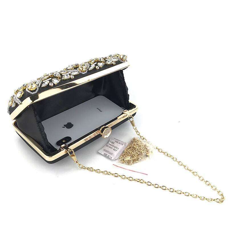 Rhinestone Clutch Bags Exquisite Female Clutches Pearls Beaded Chain Handbags Wedding Purse Shouler Bag Zd1234