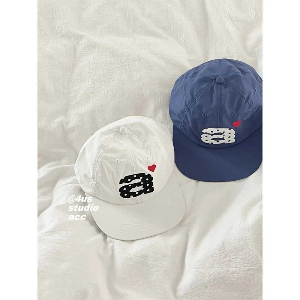 New Flat-brimmed Baseball Cap for Women Summer Quick-drying Breathable Embroidered Cap Shows Small Face W250614